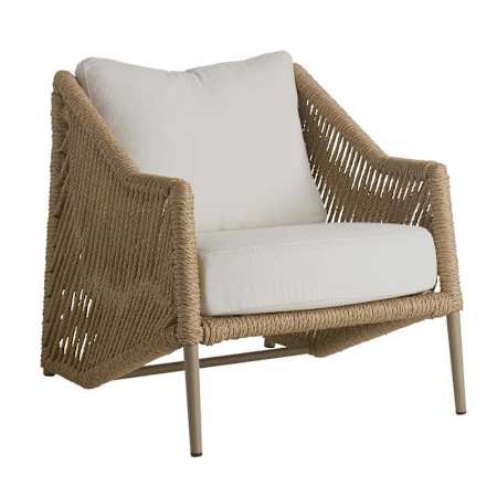 Arteriors Kiki 28" Wide Rattan Framed Acrylic Accent Chair Pearl / Rattan
