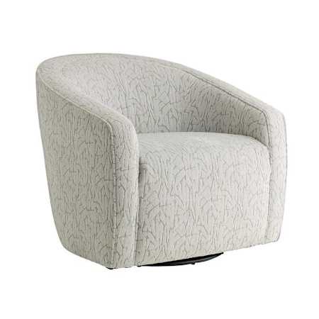 Arteriors Isadora 34" Wide Fabric Framed Polyester Accent Chair Earl Grey