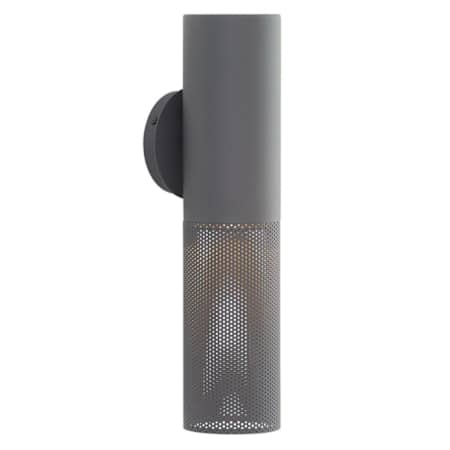 Arteriors Punch 18" Tall Outdoor Wall Sconce with Mesh Steel Shade Marine Grade Aged Graphite