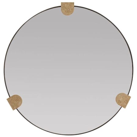 Arteriors Clasp 36-1/2" Oval Flat Resin Semi Frameless Accent Mirror Bronze