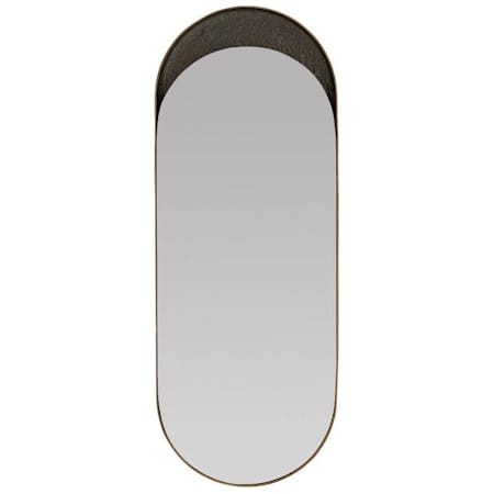 Arteriors Inset 24"W x 64"H Oval Flat Aluminum Framed Accent Mirror Antique Brass
