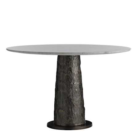 Arteriors Faun 48" Diameter Marble Table White