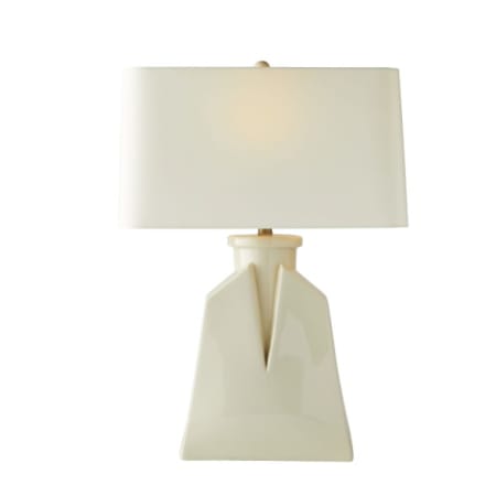 Arteriors Cera 30" Tall Buffet Table Lamp Ivory Crackle