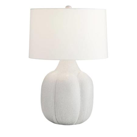 Arteriors Fig 27" Tall Vase Table Lamp with Microfiber Shade Icy Morn
