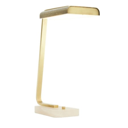 Arteriors Genevieve 21" Tall LED Arc Desk Lamp Antique Brass