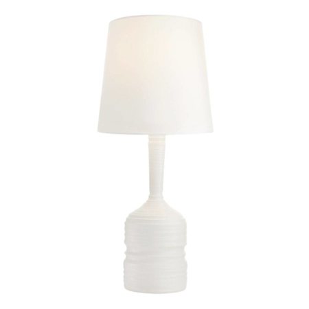 Arteriors Fontana 32" Tall Vase Table Lamp with Microfiber Shade White