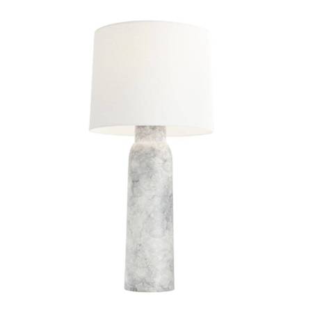 Arteriors Heather 32" Tall Buffet Table Lamp with Linen Shade Thundercloud