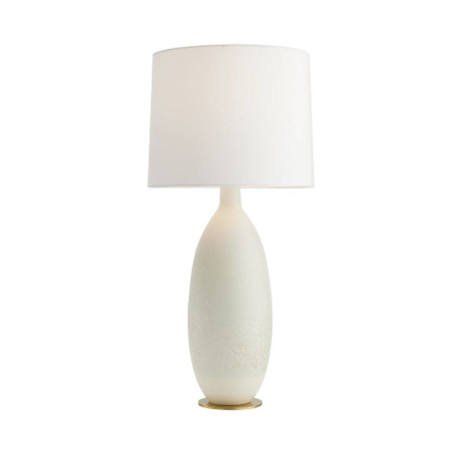Arteriors Gola 32" Tall Vase Table Lamp with Microfiber Shade Quail Egg