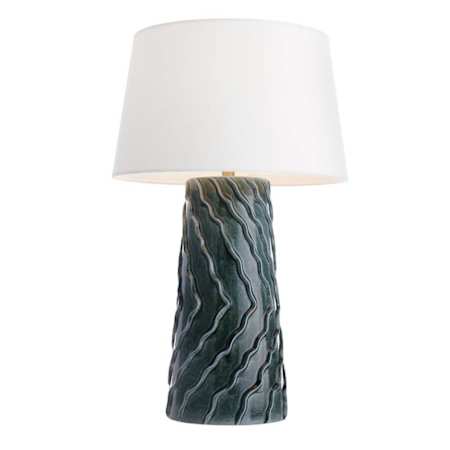 Arteriors Huron 29" Tall Buffet Table Lamp with Linen Shade Amalfi