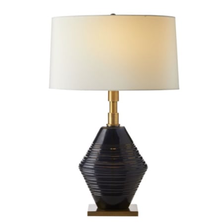 Arteriors Estrada 28" Tall Buffet Table Lamp Navy Optic