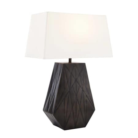 Arteriors Gentry 28" Tall Vase Table Lamp with Cotton Shade Bronze