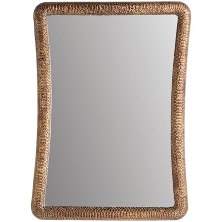 Arteriors Malakai 29"W x 41"H Rectangular Flat Resin Framed Accent Mirror Antiqued Gold Leaf