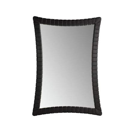 Arteriors Levant 39"W x 56"H Rectangular Flat Wood Wall Mount Accent Mirror Ebony