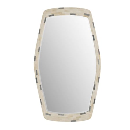 Arteriors Ravenna 24"W x 41-1/2"H Specialty Flat Iron Wall Mount Accent Mirror Ivory