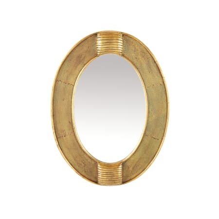 Arteriors Eagan 30" W x 39-1/2" H Oval Framed Bathroom Mirror Antique Brass