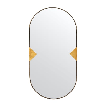 Arteriors Cillian 19-1/2" W x 38-1/2" H Oval Framed Bathroom Mirror Antique Brass