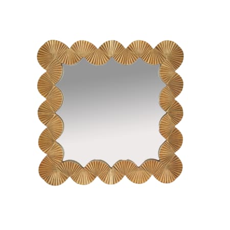 Arteriors Ethos 35-1/2" W x 35" H Square Aluminum Framed Bathroom Mirror Antique Brass