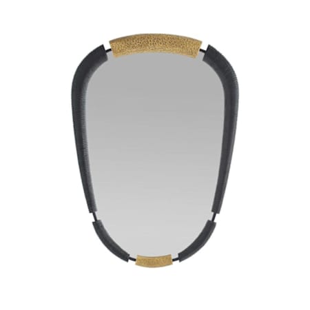 Arteriors Hitchcock 26-1/2"W x 37-1/2"H Oval Flat Wood Framed Accent Mirror Ebony