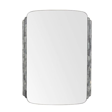 Arteriors Iyla 33-1/2"W x 45"H Rectangular Flat Iron Framed Accent Mirror Gray / Bronze