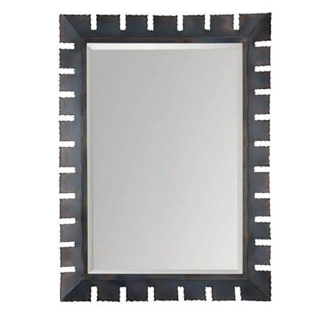 Arteriors Jaguar 38"W x 52"H Rectangular Beveled Metal Framed Accent Mirror Burnt Iron