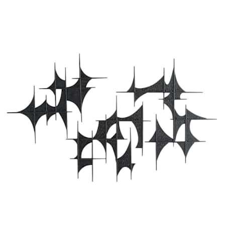 Arteriors Freya 37" Tall Iron Abstract Sculpture Blackened Iron