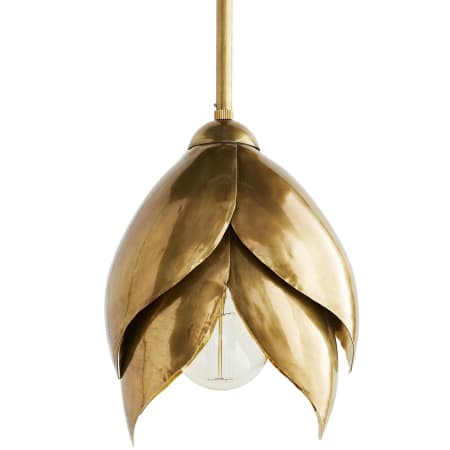 Arteriors Edith 8" Pendant Vintage Brass