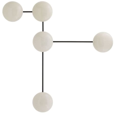 Arteriors 44" High Sculptural Wall Sconce Ivory Stained Crackle