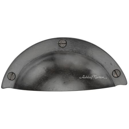 Ashley Norton Traditional 3-7/8" Long Luxury Solid Bronze Surface Mount Classic Cabinet Cup Handle / Drawer Cup Pull Dark Bronze