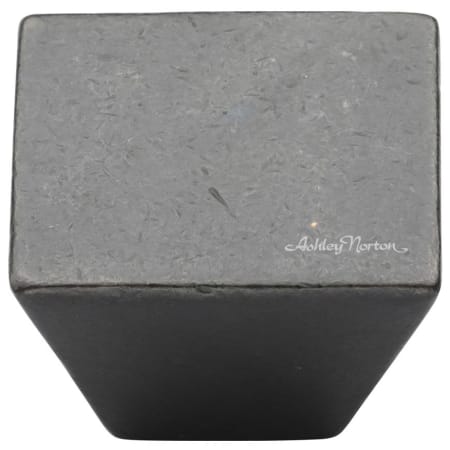 Ashley Norton Solid Bronze 1-1/2 Inch Square Cabinet Knob Dark Bronze
