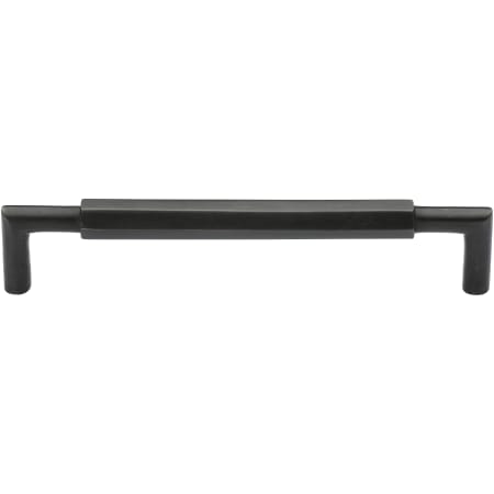 Ashley Norton Bradley 3-3/4" Center to Center Luxury Solid Bronze Faceted Hexagon Barrel Cabinet Handle / Drawer Pull Dark Bronze