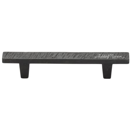 Ashley Norton Textured 6" Center to Center Luxury Solid Bronze Wire Brushed Designer Cabinet Flat Bar Handle / Drawer Bar Pull Dark Bronze