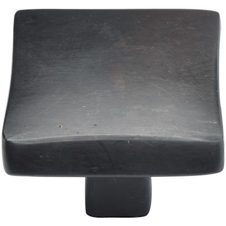 Ashley Norton Solid Bronze Puffed 1-1/4 Inch Square Cabinet Knob Dark Bronze