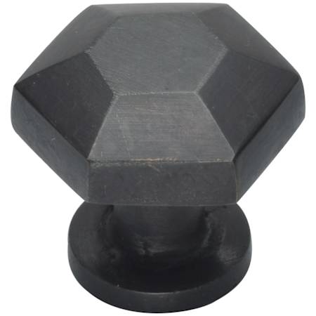 Ashley Norton Solid Bronze Octave 1-1/4 Inch Geometric Cabinet Knob Dark Bronze