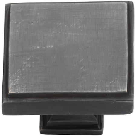 Ashley Norton Solid Bronze Miles 1-1/2 Inch Square Cabinet Knob Dark Bronze
