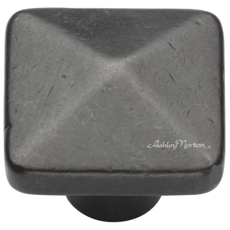Ashley Norton Solid Bronze Pyramid 1-1/4 Inch Square Cabinet Knob Dark Bronze