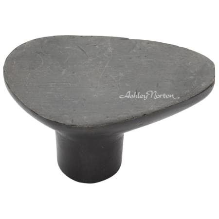 Ashley Norton Stone 1-1/8" Wide Luxury Solid Bronze Organic Oblong Designer Cabinet / Drawer Knob Dark Bronze