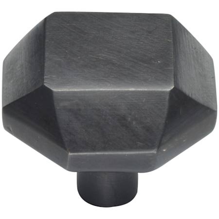 Ashley Norton Solid Bronze Faceted 1-7/16 Inch Geometric Cabinet Knob Dark Bronze