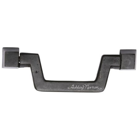 Ashley Norton Angled 3-3/4" Center to Center Luxury Solid Bronze Angular Drop Style Cabinet Handle / Drawer Pull Dark Bronze