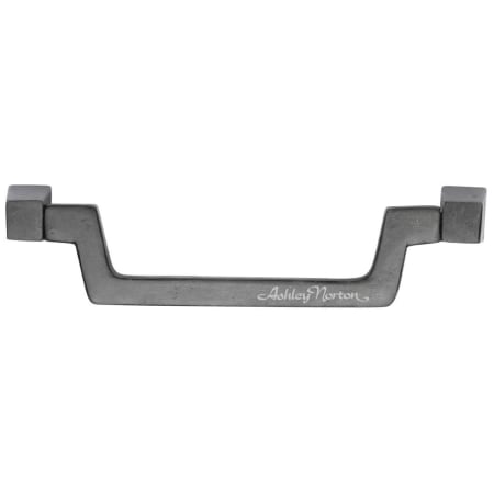 Ashley Norton Angled 5-1/2" Center to Center Luxury Solid Bronze Angular Bold Drop Style Cabinet Handle / Drawer Pull Dark Bronze