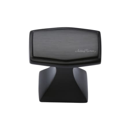 Ashley Norton Deco 1-1/4" Wide Luxury Solid Brass Tapered Stepped Rectangular Cabinet / Drawer Knob Dark Oil Rubbed