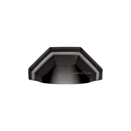 Ashley Norton Solid Brass Hex 3-1/2 Inch Center to Center Cup Cabinet Pull Dark Oil Rubbed
