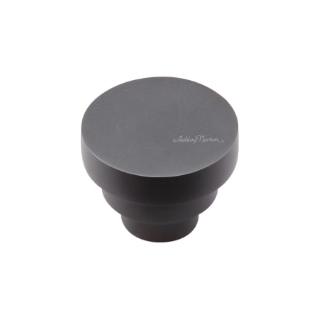 Ashley Norton Solid Brass Round Step 1-1/4 Inch Mushroom Cabinet Knob Dark Oil Rubbed