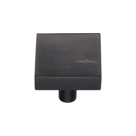 Ashley Norton Luxury Solid Brass Modern 1-1/4" Square Cabinet / Drawer Knob Dark Oil Rubbed