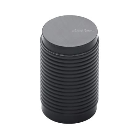 Ashley Norton Solid Brass Reeded Stick 13/16 Inch Cylindrical Cabinet Knob Dark Oil Rubbed