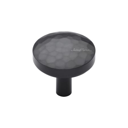 Ashley Norton Tayo 1-1/4" Round Luxury Solid Brass Hammered Mushroom Cabinet / Drawer Knob Dark Oil Rubbed