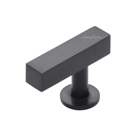 Ashley Norton Solid Brass Square Profile 1-5/8 Inch Bar Cabinet Knob Dark Oil Rubbed