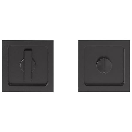 Ashley Norton 2-1/4 x 2-1/4 Inch Square Flush Pull Matte Black