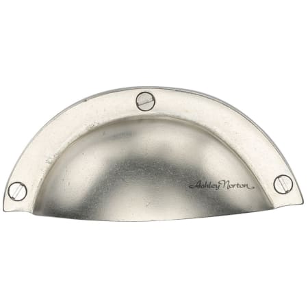 Ashley Norton Traditional 3-7/8" Long Luxury Solid Bronze Surface Mount Classic Cabinet Cup Handle / Drawer Cup Pull White Bronze
