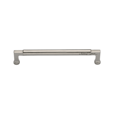Ashley Norton Bauhaus 24" Center to Center Luxury Modern Industrial Barrel Center Solid Bronze Appliance Handle / Pull White Bronze