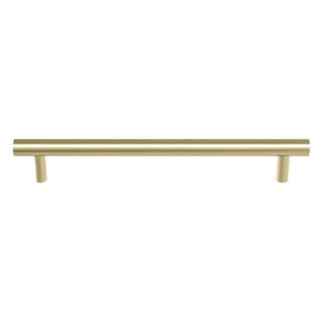 Ashley Norton Luxury 10" Center to Center Round Solid Brass Cabinet Bar Handle / Drawer Bar Pull Satin Brass